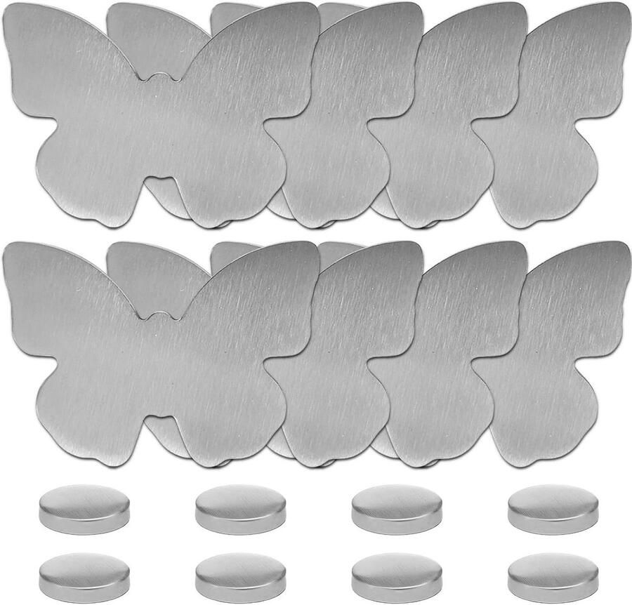 Magnetische tafelkleedgewichten Set van 8 stuks Roestvrij staal Voor tafelkleden buiten Tafelkleedklemmen Gordijn Koelkast