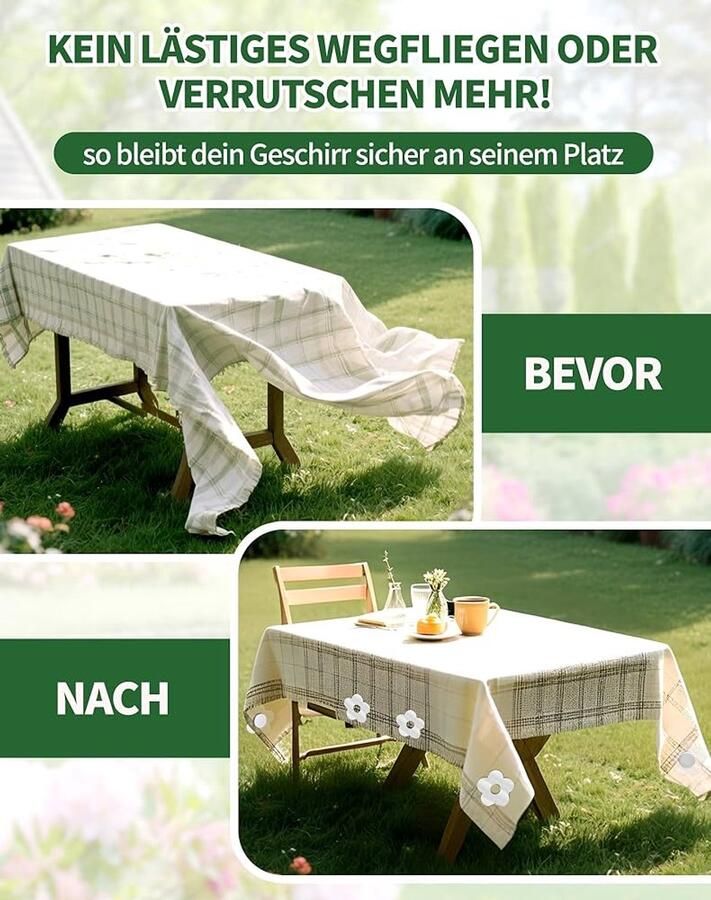 Magnetische tafelkleedgewichten Set van 8 Zilver Roestvrij staal