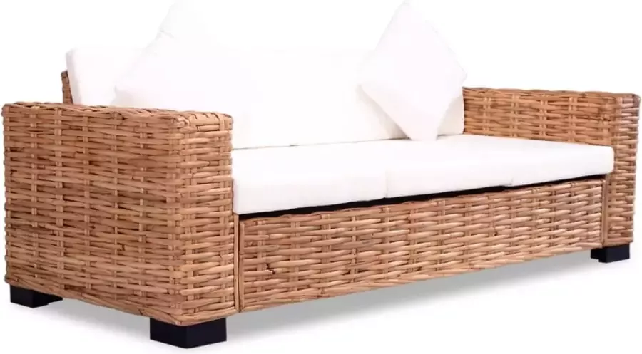 Maison Exclusive 15-delig Bankstel natuurlijk rattan