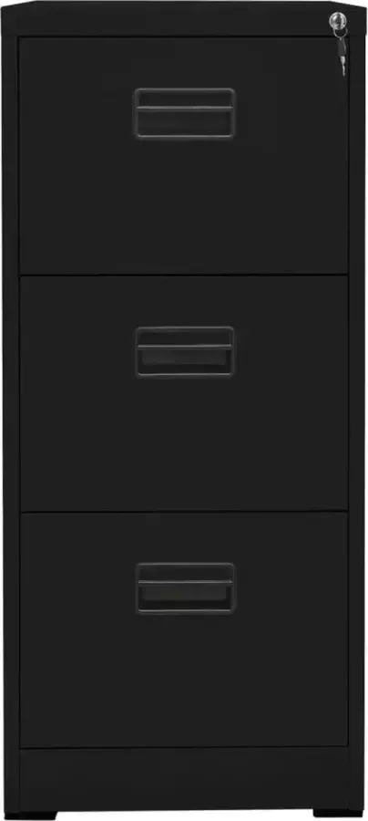 Maison Exclusive Archiefkast 46x62x102 5 cm staal zwart