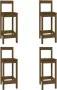 Maison Exclusive Barstoelen 4 st massief grenenhout honingbruin - Thumbnail 1