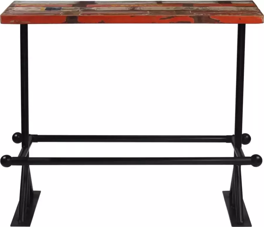 Maison Exclusive Bartafel 120x60x107 cm massief gerecycled hout meerkleurig
