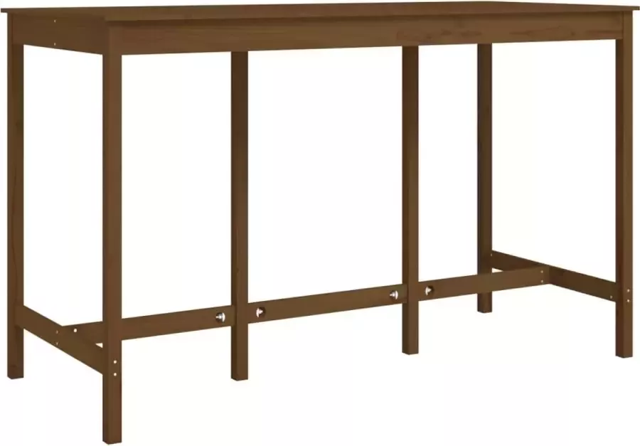 Maison Exclusive Bartafel 180x80x110 cm massief grenenhout honingbruin