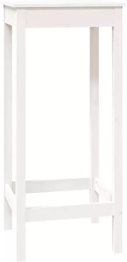 Maison Exclusive Bartafel 50x50x110 cm massief grenenhout wit