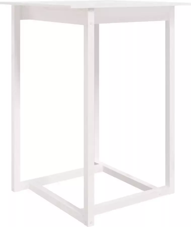 Maison Exclusive Bartafel 80x80x110 cm massief grenenhout wit