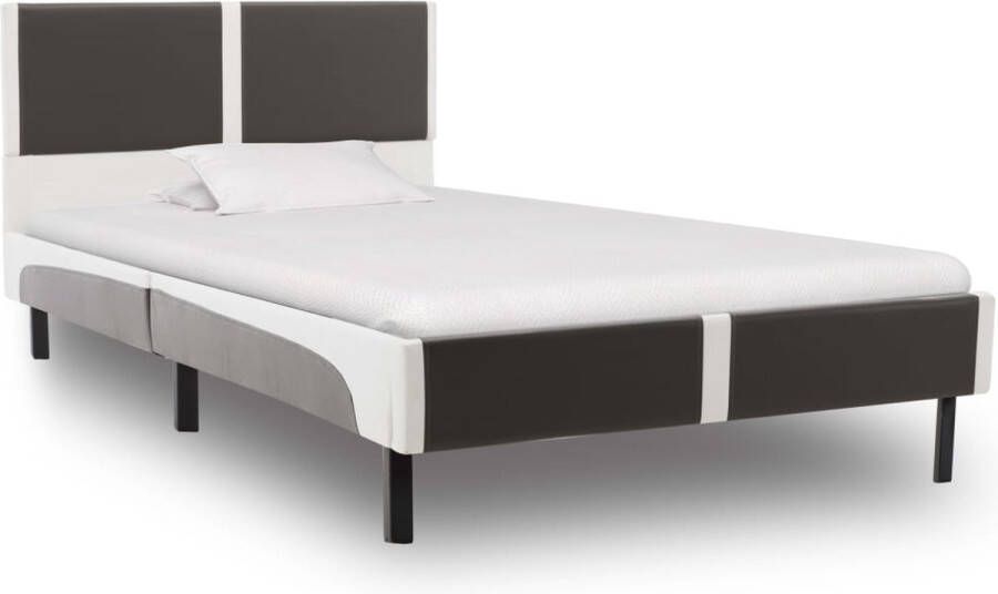 Maison Exclusive Bed met traagschuim matras kunstleer 90x200 cm