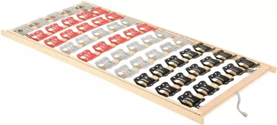 Maison Exclusive Bedframe 12 latten verstelbaar hoofd- en voeteneinde 80x200 cm