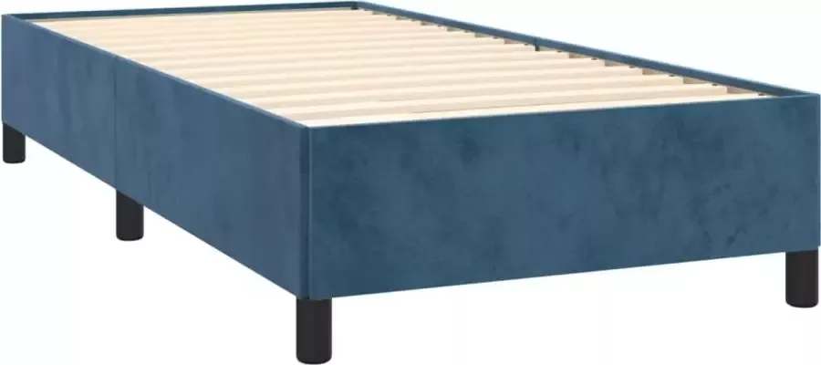 Maison Exclusive Bedframe fluweel donkerblauw 100x200 cm