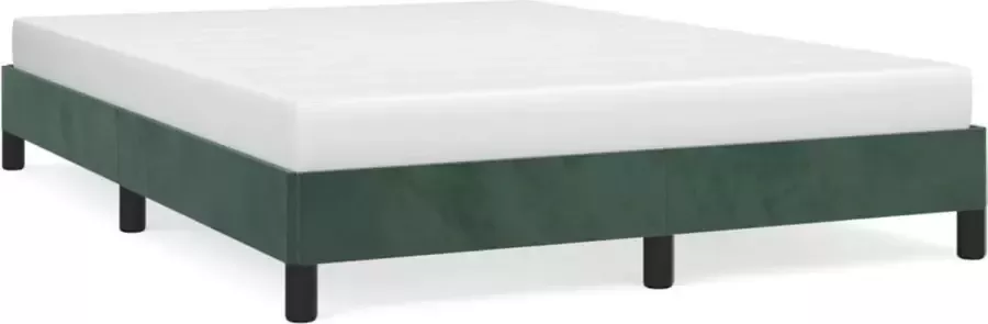 Maison Exclusive Bedframe fluweel donkergroen 140x200 cm
