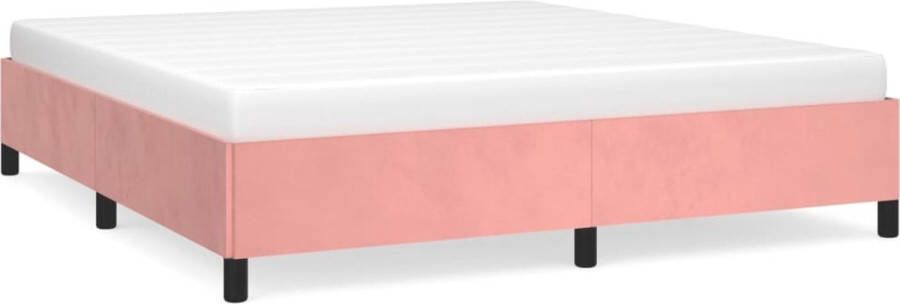 Maison Exclusive Bedframe fluweel roze 180x200 cm