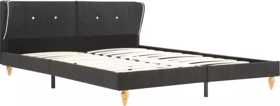 Maison Exclusive Meubelmania Bedframe jute donkergrijs 150x200 cm