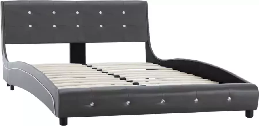 Maison Exclusive Bedframe kunstleer grijs 120x200 cm