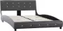 Maison Exclusive Bedframe kunstleer grijs 120x200 cm - Thumbnail 1