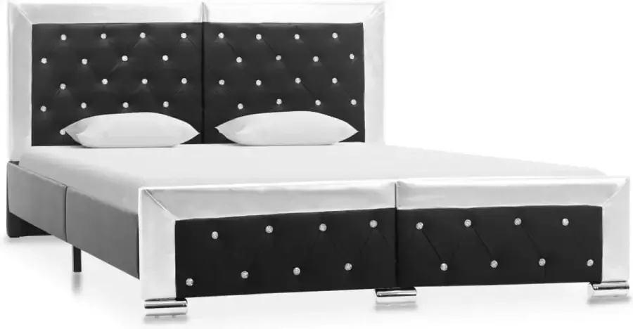 Maison Exclusive Bedframe kunstleer zwart 140x200 cm