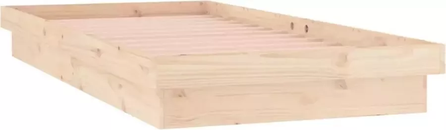 Maison Exclusive Bedframe LED massief hout 90x200 cm