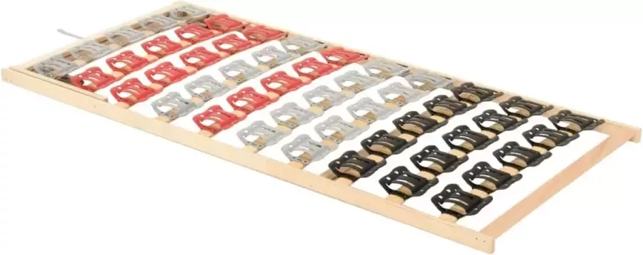 Maison Exclusive Bedframe met 12 latten verstelbaar hoofdeinde 120x200 cm