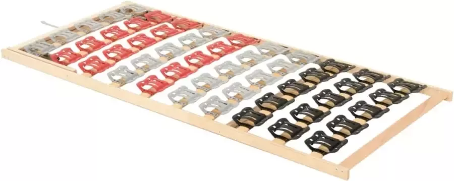 Maison Exclusive Bedframe met 12 latten verstelbaar hoofdeinde100x200 cm