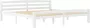 Maison Exclusive Bedframe met 2 lades massief grenenhout wit 200x200 cm - Thumbnail 3