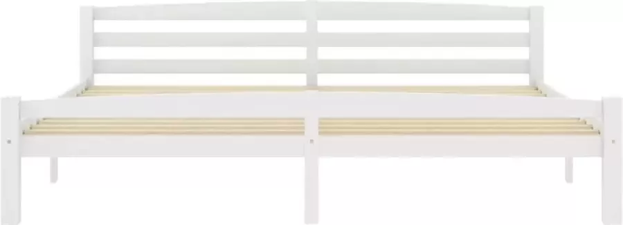 Maison Exclusive Bedframe met 4 lades massief grenenhout wit 180x200 cm