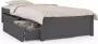 Maison Exclusive Bedframe met lades grijs 75x190 cm 2FT6 Small Single - Thumbnail 1