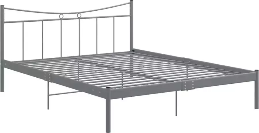 Maison Exclusive Bedframe metaal grijs 140x200 cm