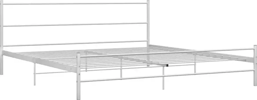 Maison Exclusive Bedframe metaal wit 180x200 cm