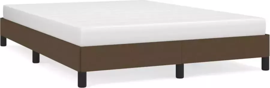 Maison Exclusive Bedframe stof donkerbruin 140x190 cm