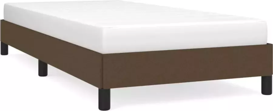 Maison Exclusive Bedframe stof donkerbruin 90x190 cm