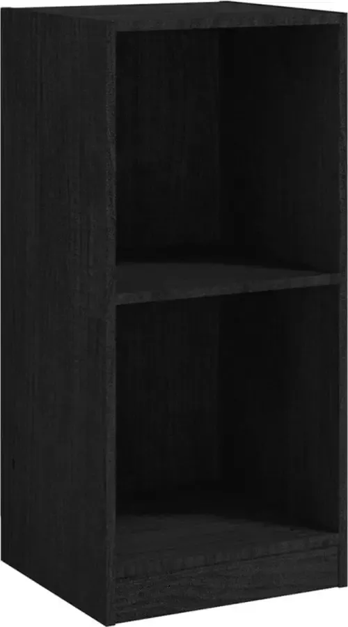 Maison Exclusive Bijzetkast 35 5x33 5x76 massief grenenhout zwart