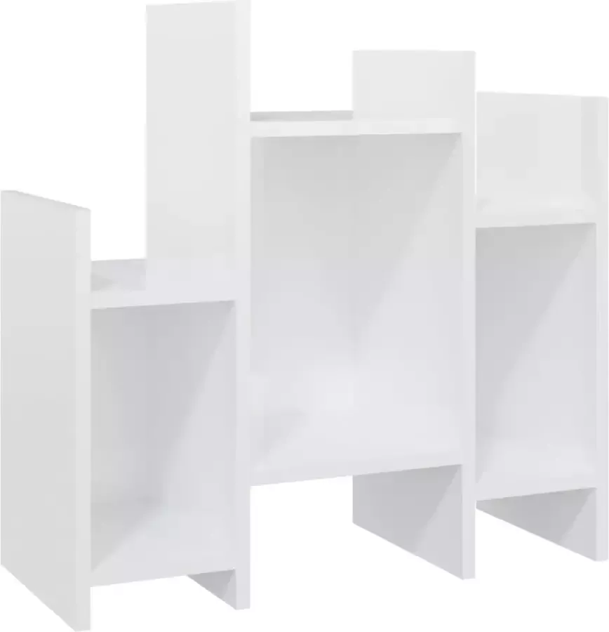 Maison Exclusive Bijzetkast 60x26x60 cm spaanplaat hoogglans wit