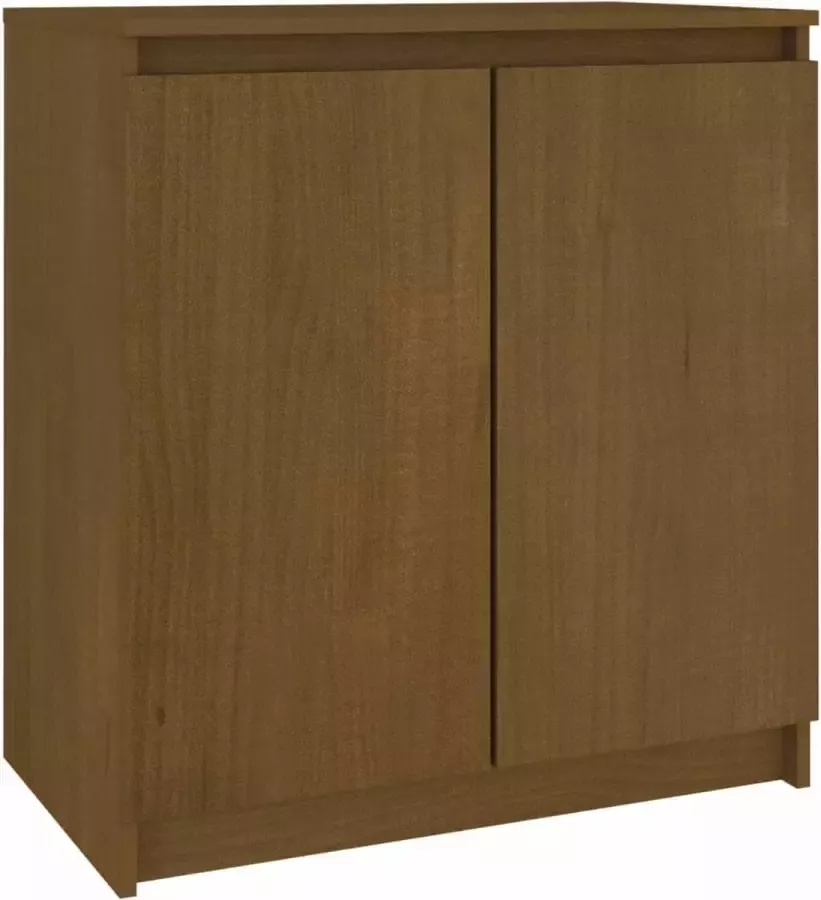 Maison Exclusive Bijzetkast 60x36x65 cm massief grenenhout honingbruin