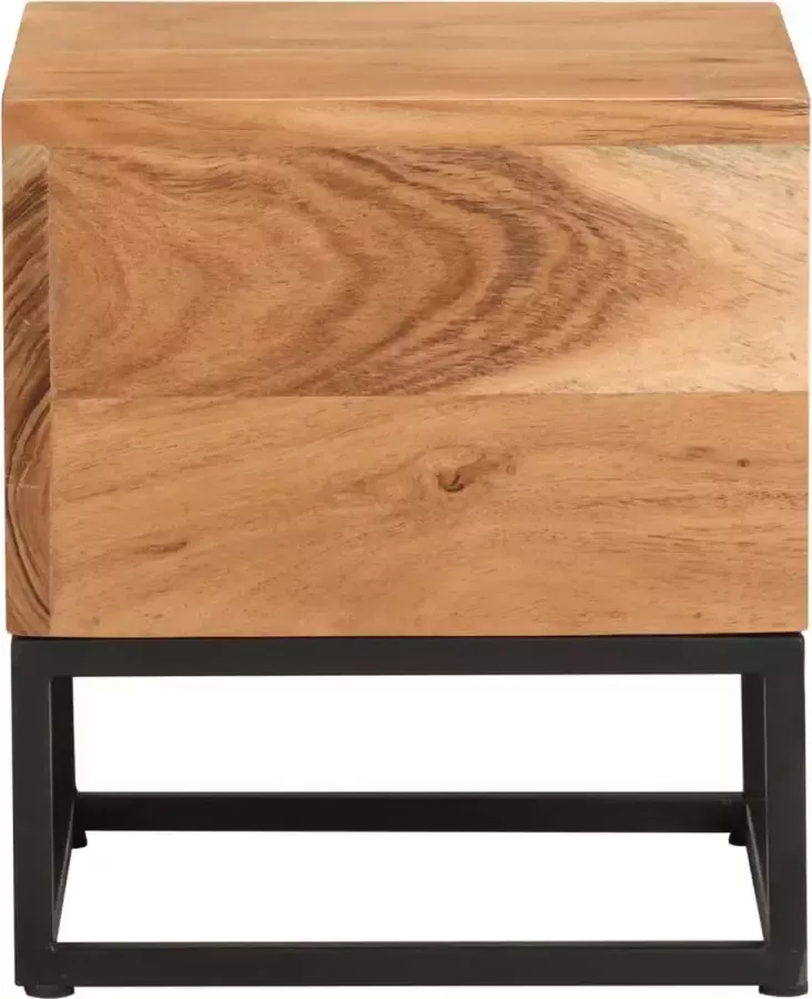 Maison Exclusive Bijzettafel 30x30x33 cm massief acaciahout