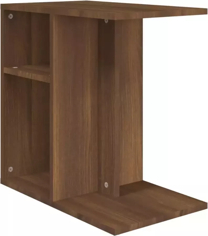 Maison Exclusive Bijzettafel 50x30x50 cm bewerkt hout bruineikenkleurig