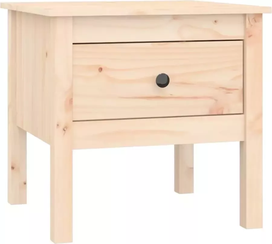 Maison Exclusive Bijzettafel 50x50x49 cm massief grenenhout