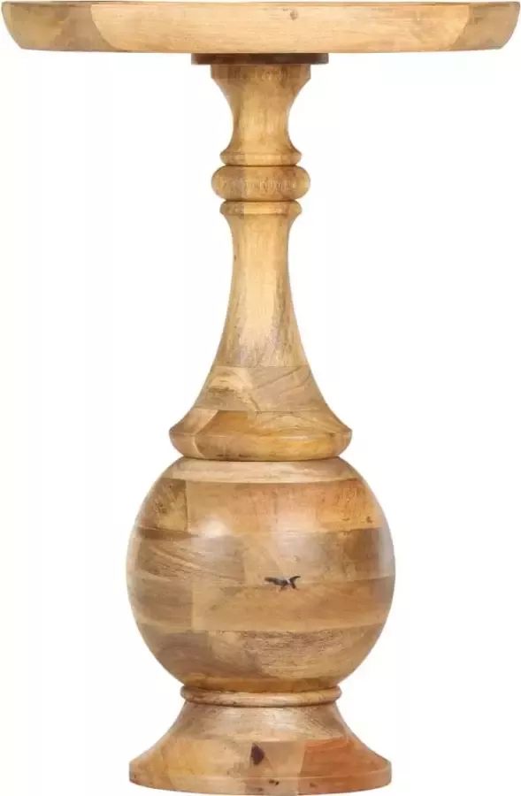 Maison Exclusive Bijzettafel rond 43x43x66 cm massief mangohout
