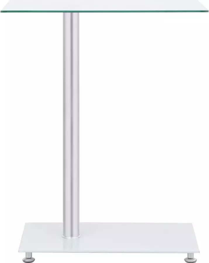 Maison Exclusive Bijzettafel U-vormig 45x30x58 cm gehard glas transparant