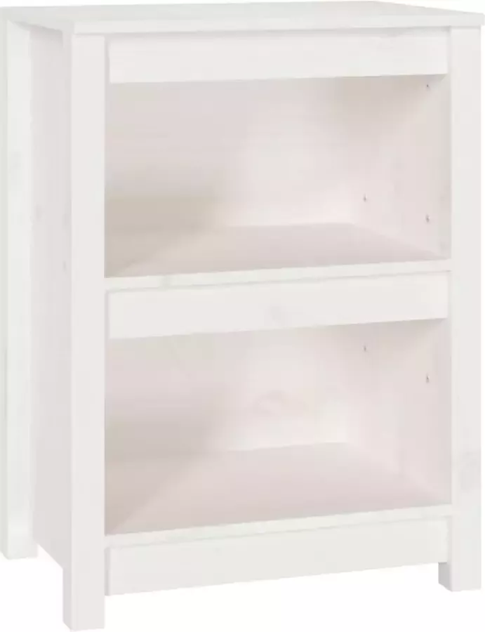 Maison Exclusive Boekenkast 50x35x68 cm massief grenenhout wit