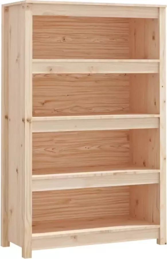 Maison Exclusive Boekenkast 80x35x126 cm massief grenenhout