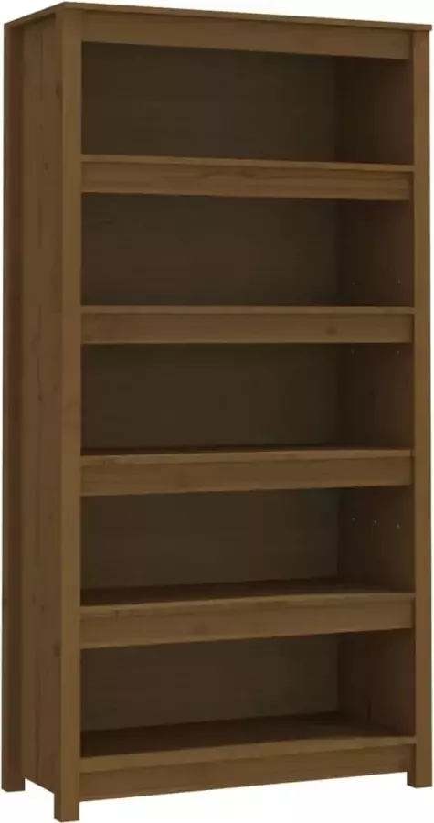 Maison Exclusive Boekenkast 80x35x154 cm massief grenenhout honingbruin