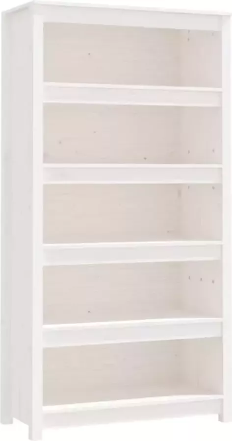 Maison Exclusive Boekenkast 80x35x154 cm massief grenenhout wit