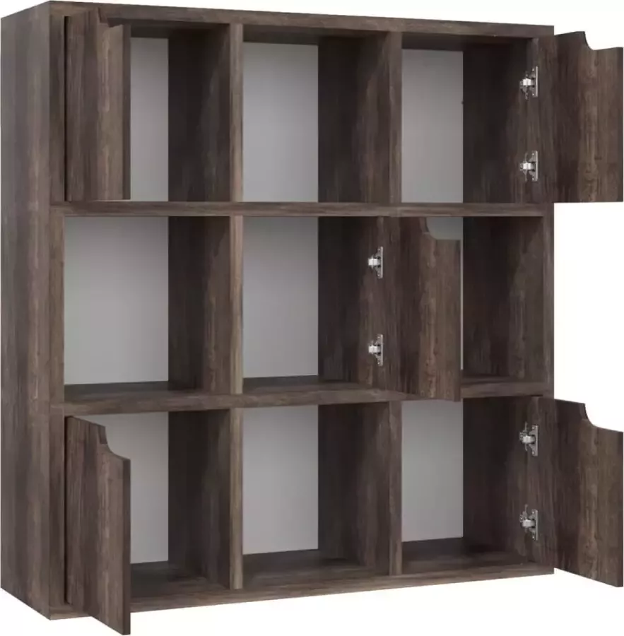 Maison Exclusive Boekenkast 88 5x27 5x88 cm spaanplaat gerookt eiken