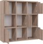 Maison Exclusive Boekenkast 88 5x27 5x88 cm spaanplaat grijs sonoma eiken - Thumbnail 2