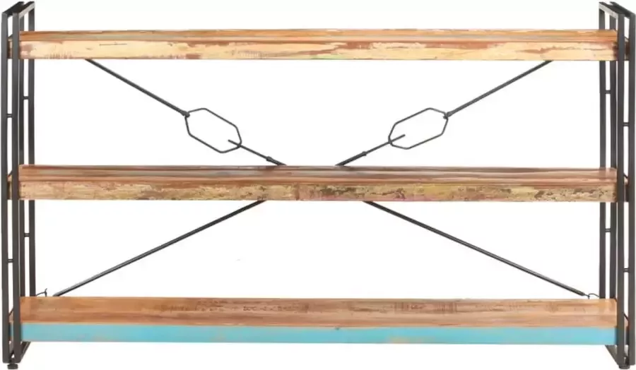 Maison Exclusive Boekenkast met 3 schappen 140x30x80 cm massief gerecycled hout