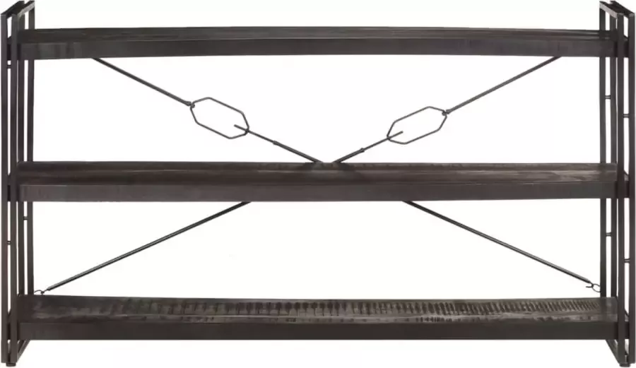 Maison Exclusive Boekenkast met 3 schappen 140x30x80 cm massief mangohout