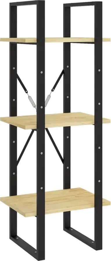 Maison Exclusive Boekenkast met 3 schappen 40x30x105 cm massief grenenhout