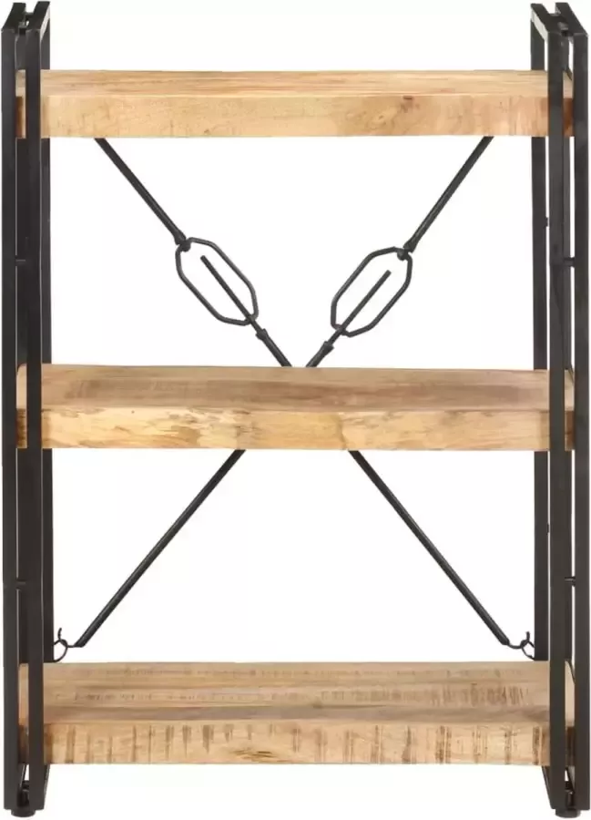 Maison Exclusive Boekenkast met 3 schappen 60x30x80 cm massief mangohout