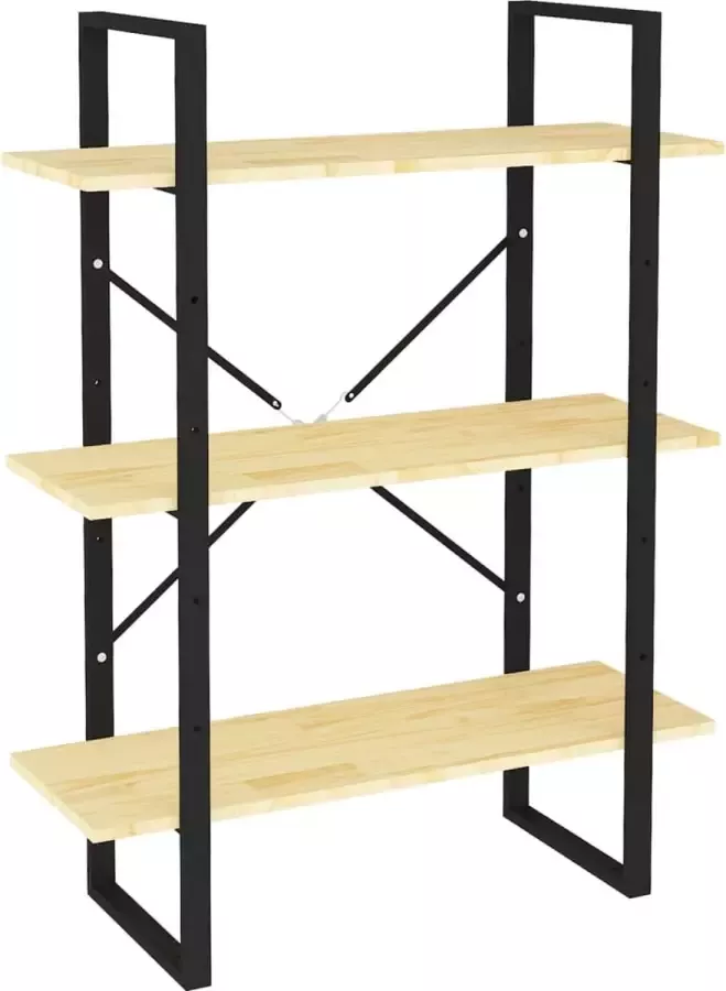 Maison Exclusive Boekenkast met 3 schappen 80x30x105 cm massief grenenhout