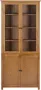 Maison Exclusive Boekenkast met 4 deuren 90x35x200 cm massief eikenhout en glas - Thumbnail 1