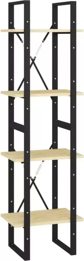 Maison Exclusive Boekenkast met 4 schappen 40x30x140 cm massief grenenhout