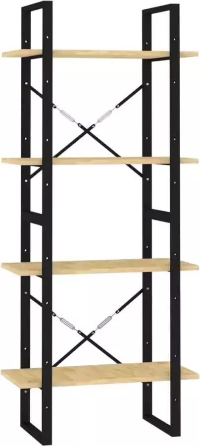 Maison Exclusive Boekenkast met 4 schappen 60x30x140 cm massief grenenhout